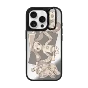 iPhone 16 Pro Mirror Ring Stand Case MagSafe Compatible monochrome