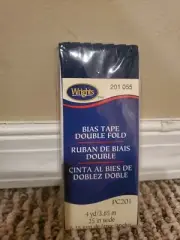 Wrights Bias Tape Double Fold 201 055 Navy New