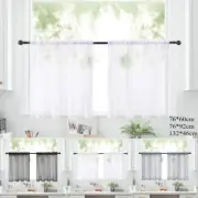 Short Sheer Curtains Sheer Tier Curtains Kitchen Cafe Net Voile Window Drapes