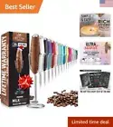 High-Speed Milk Frother - Powerful Handheld Mixer - Stainless Steel Whisk