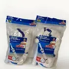 2 Mr Clean Magic Eraser Cotton Super Mop Head Refill 446997 White