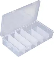 WOFASHPURET Jewellery Organiser 18 Compartments Plastic Storage Case for Rings Earrings Necklaces Loom Bands