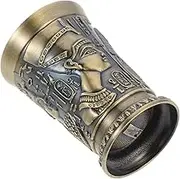 Alipis Egyptian Style Wine Glass Decorative Retro Chalice for Cups Ancient Goblet Rustic Vintage Party Embossed Decorations Modern Wine Cup Cocktail Cup Compact Wine Holder Zinc Alloy