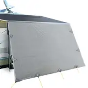 NNEDSZ Privacy Screens Roll Out Awning 4.3X1.95M End Wall Side Sun Shade Screen