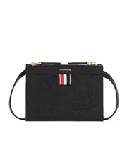 Thom Browne RWB Tab Zipped Crossbody Bag One size black