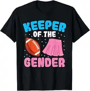 [X.Style] Pink Or Blue Love Gender Reveal Pregnancy Shower Touchdowns ds1077 T-Shirt (S)