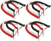 Phone Cord Set 12 Curly Receiver Cables Telephone Extension Cord Coiled Wire 2m Length Universal Fit
