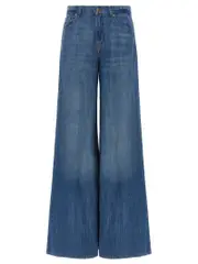 [7 For All Mankind] 7 For All Mankind-Willow Wide Jeans Blu-Donna 24 Blue