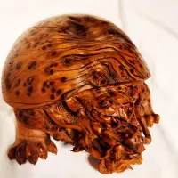 在飛比找Yahoo!奇摩拍賣優惠-龍龜崖柏瘤木雕