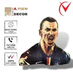 CT04 IBRAHIMOVIC 足球畫超美明星獨特木質材料適合(裝飾、辦公桌和工作)