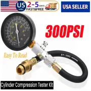 0-300PSI Engine Cylinder Compression Gauge Tester Kit Engine Compression Tester