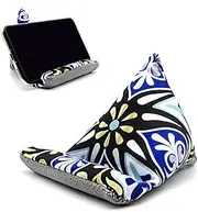 Phone Holder for Desk, Phone Pillow Stand for iPhone 13 14 Handmade Fabric Phone Stands Bean Bag Phone Holder (Bohemia Pattern)