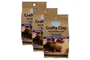 3PK Boyle Crafty Modelling Clay Kids Child DIY Craft Air Drying Terracotta 500g