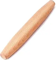 French Rolling Pin for Baking - AMPSEVEN Wooden Rolling Pin Dough Roller for Pizza Fondant Pasta Dumpling tortillas (20cm(7.9inch))