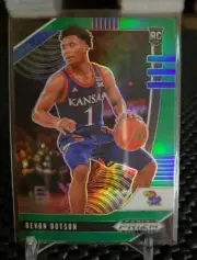 Devon Dotson 2020-21 Prizm Draft Pick Green Refractor Rookie SP RC #32