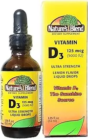 Nature's Blend Vitamin D3 Drops, 5000 IU