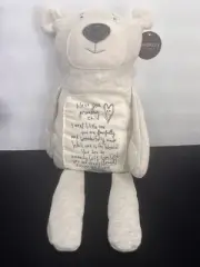 DEMDACO Bless You Precious Child Poetic Threads Teddy Bear Plush Stuffed 23”