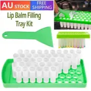 50PCS Balm Tubes & Lip Balm Crafting Kit Lip Balm Filling Tray Spatula Lip Balm