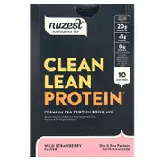 Nuzest, Clean Lean Protein, Wild Strawberry, 10 Packets, 0.9 oz (25 g) Each