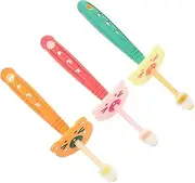 Generic 3Pcs Soft Bristle Toothbrush for Ergonomic Design for Aged Includes and Toothbrushes for Home Travel Random Color