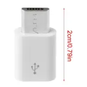 USB C Female to USB Male Adapter Type C to Micro USB Converter White Color