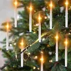 12 PCS Christmas Tree Candles - Battery Operated Flameless LED Taper Candles ...