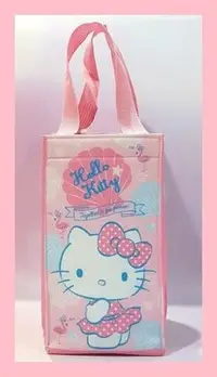 在飛比找Yahoo!奇摩拍賣優惠-Hello Kitty 保冷 環保飲料提袋 凱蒂貓 水壺袋 