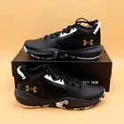 Size 13 Under Armour UA Lockdown 6 Basketball Shoes Black Gold 3025616-003