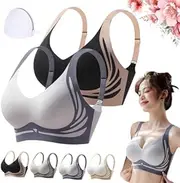 [RJDJ] Vianys Bra, Vianys Wireless Push up Bra, Super Gather Bra Wireless Push-Up Bra, Lifting Anti-Sagging Bra
