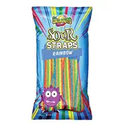 Lollinauts Sour Straps - Rainbow 160g