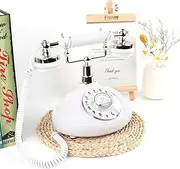 Audio Guest Book Wedding Phone with Rotation Dial, Record Customized Audio Message with Guest Book, Retro Phone Audio GuestBook