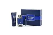 Mont Blanc Explorer Ultra Blue 3pc Set - Eau De Parfum & Travel Spray & All Over Shower Gel 100ml 7.5ml