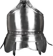 Antique Medieval Steel Georg Breastplate Medieval Knight Cuirass Crusader Armor, Silver, Medium