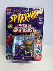 Spider-Man Web of Steel Spider-Man vs. Dr. Octopus TOY BIZ 1994 NEW MOC DOC OCK