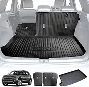 X-CAR Boot Liner Back Seat Protector Combo for Volkswagen T-Cross 2019-Onwards Heavy Duty Car Kick Mats Cover Cargo Trunk Mat Carpet Liners Accessories