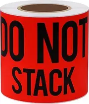 Hybsk 3x5 Inch Do Not Stack Shipping Label Stickers for Shipping and Packing Total 100 Per Roll