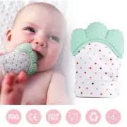 USA Teething Mitten Silicone Soothing Teether Baby Glove nursing fruit