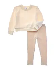 Splendid 2pc Pullover & Pant Set 6-12M White