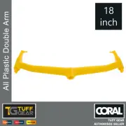 Coral Double Arm Paint Roller Frame 18 inch All Plastic - No Rust Contamination