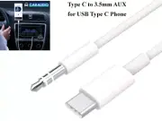 USB Type C to 3.5mm Headphone Audio Jack Aux Mate Cable For Galaxy S25 S25Ultra
