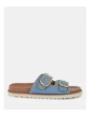 [Novo Shoes] Salmar Slides in Denim