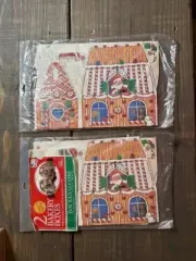 Vintage 1992 Santa Claus Christmas Bakery Cookie Gift Boxes Jeanmarie Kmart