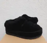 UGG BLACK TAZZLITA TAZZ PLATFORM SLIPPERS SHOES, WOMEN US 6/ EUR 37 ~NIB