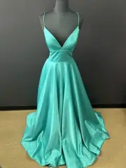 Sherri Hill 54962 size 2 turquoise NWT $300