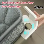 4pcs/Set Bed Sheet Fasteners Sheet Ties Multifunctional Use Heavy Duty Bedsheet
