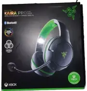 RAZER KAIRA PRO Wireless Headset For XBOX RZ04-03470100 BLACK/GREEN NEW
