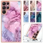 Case For Samsung Galaxy S24 S23 S22 S21 S20 Ultra Plus Shockproof Marble Cover