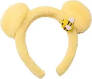Bear Headband for Women, Soft Plush Cartoon Headwear, Fashionable Animal Ear Hair Accessories for Adult Kids, Cute Cartoon Bear Ears Headband
