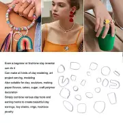 121x Polymer Clay Earring Kit DIY Clay Earring Making Kit With 21 Earring Cutt