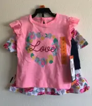 Buffalo David Bitton 3 Piece Girls Tops & Short Set Size: 2T